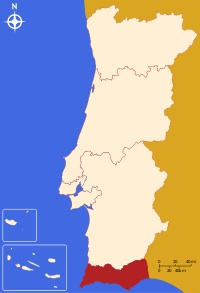 Algarve map